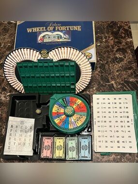 VTG 1986 Deluxe Wheel of Fortune Board Game 2nd Edition Pressman Near Complete